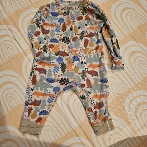 6-9 Month Woodland Print Footie